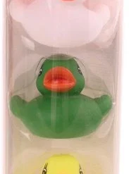 Eddy Toys Badeendjes In Koker 5 Stuks - Badeendje 6 X 4,5 X 6cm (lxbxh)