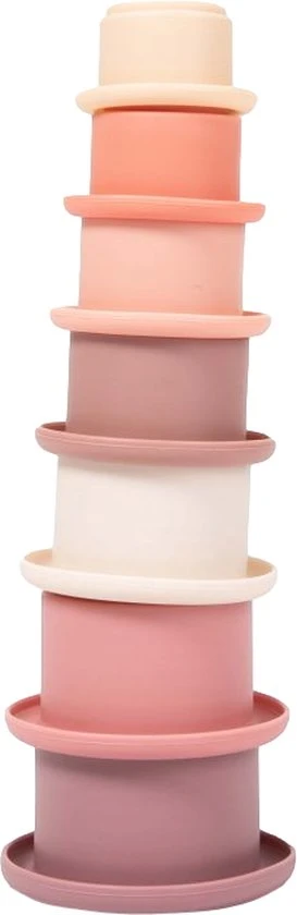 Bo Jungle B-Stacking Bath Lovely Pink Stapelbekers B900250 1 Bo Jungle B-Stacking Bath Lovely Pink Stapelbekers B900250