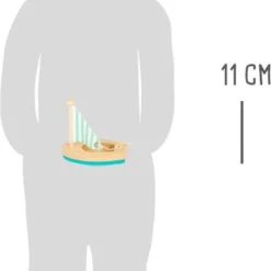 Small Foot Company Small Foot Zeilbootjes Junior Hout/textiel Naturel 3 Stuks -Aanbiedingen badspeelgoed Winkel 413x840 2