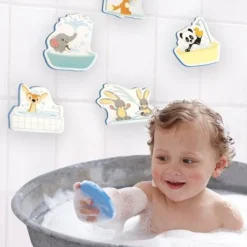 Studio Circus Badfiguren Vriendjes - Educatief Badspeelgoed - 8 Figuren In Opbergnetje - Baby Cadeau -Aanbiedingen badspeelgoed Winkel 458x840