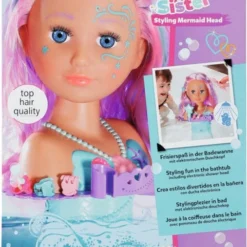 BABY Born Sister Stylinghoofd Zeemeermin - Kaphoofd -Aanbiedingen badspeelgoed Winkel 507x840