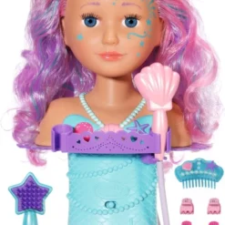 BABY Born Sister Stylinghoofd Zeemeermin - Kaphoofd -Aanbiedingen badspeelgoed Winkel 526x840