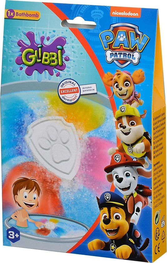 Simba Glibbi Paw Patrol Badbom - Vanaf 3 Jaar - Dermatologisch Getest 4 Simba Glibbi Paw Patrol Badbom - Vanaf 3 Jaar - Dermatologisch Getest - Afbeelding 4