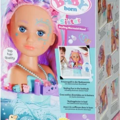 BABY Born Sister Stylinghoofd Zeemeermin - Kaphoofd -Aanbiedingen badspeelgoed Winkel 539x840