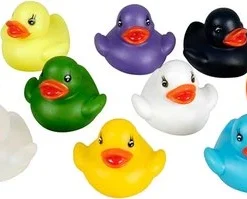 Eddy Toys Badeend Assortiment 12 Stuks In Koker 5,5 X 5,5 X 5 Cm
