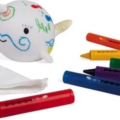 Janod - Janod Narwal Om Te Kleuren -Aanbiedingen badspeelgoed Winkel 550x254 1