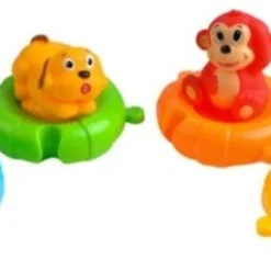 Ariko Badspeelgoed, Losse Dieren In Reddingsboei - Badeendje - Leeuw - Koe - Aap - Hond -Aanbiedingen badspeelgoed Winkel 550x256 4