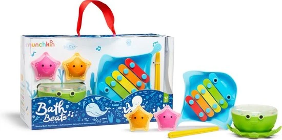 Munchkin Badspeelgoed Bath Beats Music Gift Set 1 Munchkin Badspeelgoed Bath Beats Music Gift Set