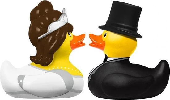 BUDDUCK.COM DELUXE MINI BRIDE & GROOM DUCK SET 7 BUDDUCK.COM DELUXE MINI BRIDE & GROOM DUCK SET - Afbeelding 7