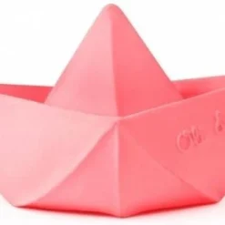 Oli & Carol Bijtspeeltje Origami Roze | 100% Natuurlijk Rubber -Aanbiedingen badspeelgoed Winkel 550x327 1