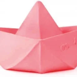 Oli & Carol Bijtspeeltje Origami Roze | 100% Natuurlijk Rubber