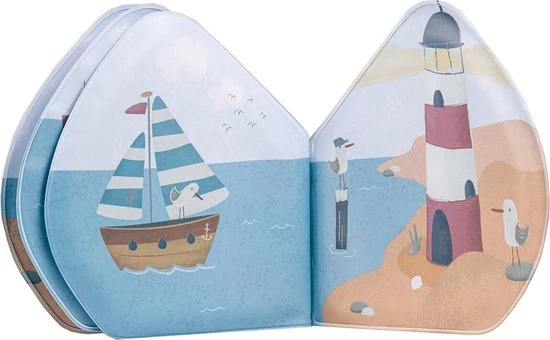 Rubo Toys Little Dutch Badboekje Sailors Bay - Badboekje - Vrolijke Tekeningen - Drijft - Makkelijk Droog 3 Rubo Toys Little Dutch Badboekje Sailors Bay - Badboekje - Vrolijke Tekeningen - Drijft - Makkelijk Droog - Afbeelding 3