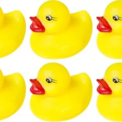 Merkloos 30x Badeend Geel Badspeelgoed 4.5 Cm - Speelgoed - Badspeeltjes - Badeendjes