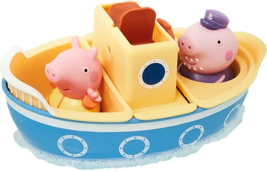 Tomy Peppa Pig - Opa Pig Spetter & Schenk Boot - Badspeelgoed 1 Tomy Peppa Pig - Opa Pig Spetter & Schenk Boot - Badspeelgoed