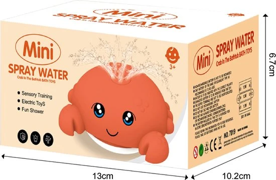 CJX Retail Krabby De Badkrab - Badspeelgoed - Baby Speelgoed 0 Jaar - Waterspeelgoed - Speelgoed 2 CJX Retail Krabby De Badkrab - Badspeelgoed - Baby Speelgoed 0 Jaar - Waterspeelgoed - Speelgoed - Afbeelding 2