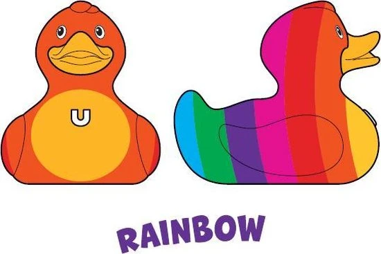 Luxury RAINBOW GAY Duck Van Bud Duck: Mooiste Design Badeend Ter Wereld 10CM 6 Luxury RAINBOW GAY Duck Van Bud Duck: Mooiste Design Badeend Ter Wereld 10CM - Afbeelding 6