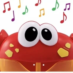 Merkloos Bad Speelgoed - Bubbelmachine Voor In Bad - Bubble Krab - Bad Bellen Blaas Machine - Rood - Speelgoed Cadeau
