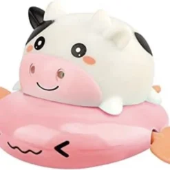 Simann Products Badspeelgoed Koe - Opwindbaar Bad/Zwembad Speelgoed - Kleur Roze - Water Spuitende Koe - Baby En Peuter -Aanbiedingen badspeelgoed Winkel 550x372 3