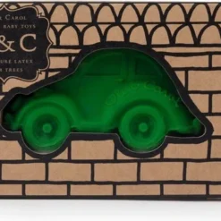 Oli & Carol - Badspeeltje Auto - Groen - Natuurlijk Rubber -Aanbiedingen badspeelgoed Winkel 550x377 1