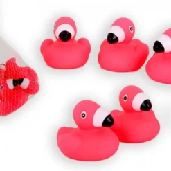 Merkloos Flamingo Bad Figuurtjes 6cm Net A 5st
