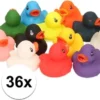 Merkloos 36x Bad Eendjes Gekleurd