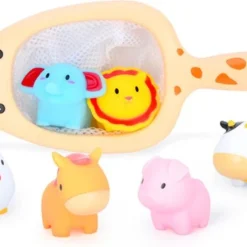 Happyshopper Visnetje Badspeelgoed Giraffe - Badspeeltjes - Water Speelgoed - Jongen - Meisje - Met Diertjes -Aanbiedingen badspeelgoed Winkel 550x391 2