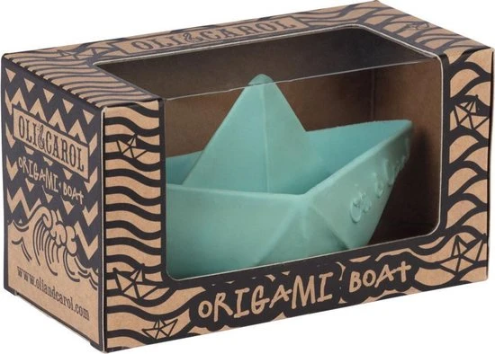 Oli & Carol - Origami Bootje Mint Groen 2 Oli & Carol - Origami Bootje Mint Groen - Afbeelding 2