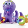 Merkloos Badspeelgoed - Drijvende Octopus - Met Maar Liefst 5 Ringen Inclusief
