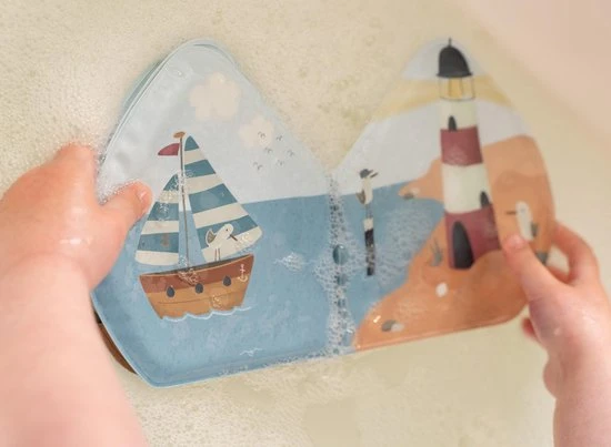 Rubo Toys Little Dutch Badboekje Sailors Bay - Badboekje - Vrolijke Tekeningen - Drijft - Makkelijk Droog 4 Rubo Toys Little Dutch Badboekje Sailors Bay - Badboekje - Vrolijke Tekeningen - Drijft - Makkelijk Droog - Afbeelding 4
