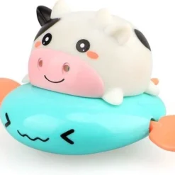 Simann Products Badspeelgoed Koe - Opwindbaar Bad/Zwembad Speelgoed - Kleur Blauw - Water Spuitende Koe - Baby En Peuter -Aanbiedingen badspeelgoed Winkel 550x405 4