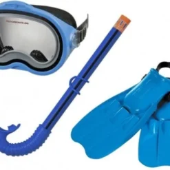 Intex - Duikbril/Snorkel/Flipper Set - 8+ Jaar - Blauw