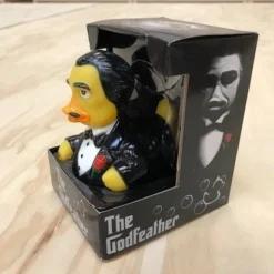 CELEBRIDUCKS 'THE GODFEATHER' I MAKE YOU AN OFFER YOU CANT REFUSE…. Badeendje 11 Cm Bekendste Badeendjes Merk Uit USA
