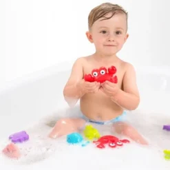 Playgro Drijvende Badspeeltjes - Badspeelgoed - Badgeschenkset - Schimmelvrij - Zonder Gaatje - 7 Stuks - BPA Vrij -Aanbiedingen badspeelgoed Winkel 550x413