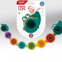 Croc Cups Bad Speelgoed - Krokodil - Stapelen - Klikken - 60 Cm Lang - Waterspeelgoed - Educatief Speelgoed - Baby Cadeau