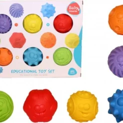Jonotoys Badspeelgoed | Baby Rubber Speelballen Badballen | Bad Speelgoed | Bad Sensory Ballen