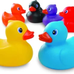 Eddy Toys Badeendjes In Koker 5 Stuks - Badeendje 6 X 4,5 X 6cm (lxbxh) -Aanbiedingen badspeelgoed Winkel 550x422 4