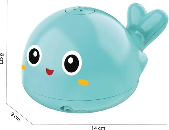 Femur® - Wally De Walvis - GROEN - Badspeelgoed - Badspeeltje - Lichtgevend - Sensor Fontein - Bad - Water - Zwembad - Baby - Peuter - Kleuter - LED - INCLUSIEF Batterijen 5 Femur® - Wally De Walvis - GROEN - Badspeelgoed - Badspeeltje - Lichtgevend - Sensor Fontein - Bad - Water - Zwembad - Baby - Peuter - Kleuter - LED - INCLUSIEF Batterijen - Afbeelding 5