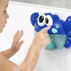 Simann Products Bad Speelgoed - Bubbelmachine Voor In Bad - Bubble Krab - Bad Bellen Blaas Machine - Licht Blauw - Speelgoed Cadeau -Aanbiedingen badspeelgoed Winkel 550x438