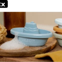 Rubo Toys 2x Little Dutch 4 Bad Bootjes Set Blauw -Aanbiedingen badspeelgoed Winkel 550x454 5