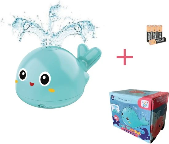 Femur® - Wally De Walvis - GROEN - Badspeelgoed - Badspeeltje - Lichtgevend - Sensor Fontein - Bad - Water - Zwembad - Baby - Peuter - Kleuter - LED - INCLUSIEF Batterijen 1 Femur® - Wally De Walvis - GROEN - Badspeelgoed - Badspeeltje - Lichtgevend - Sensor Fontein - Bad - Water - Zwembad - Baby - Peuter - Kleuter - LED - INCLUSIEF Batterijen