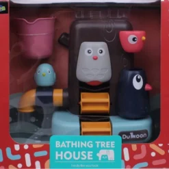 Luna Badspeelgoed Boomhut Junior Bruin/blauw/geel/roze 2-delig