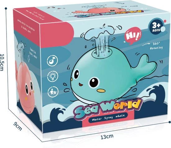 Femur® - Wally De Walvis - GROEN - Badspeelgoed - Badspeeltje - Lichtgevend - Sensor Fontein - Bad - Water - Zwembad - Baby - Peuter - Kleuter - LED - INCLUSIEF Batterijen 3 Femur® - Wally De Walvis - GROEN - Badspeelgoed - Badspeeltje - Lichtgevend - Sensor Fontein - Bad - Water - Zwembad - Baby - Peuter - Kleuter - LED - INCLUSIEF Batterijen - Afbeelding 3