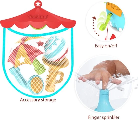 Yookidoo Badspeeltje Olifanten Circus Water Show Elefountain 4 Yookidoo Badspeeltje Olifanten Circus Water Show Elefountain - Afbeelding 4