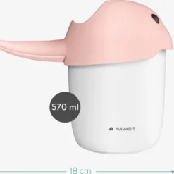 Navaris Haarspoelbeker Voor Baby's - Shampoo Spoelbeker Voor In Bad - Beschermt Ogen En Gezicht - Ook Geschikt Als Badspeelgoed - Oranje -Aanbiedingen badspeelgoed Winkel 550x481 6