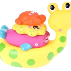 Eddy Toys Baddier: Slak Met Vriendjes 17 Cm Geel