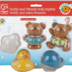 Hape Waterspuiters Teddy And Friends 5-delig -Aanbiedingen badspeelgoed Winkel 550x484 9