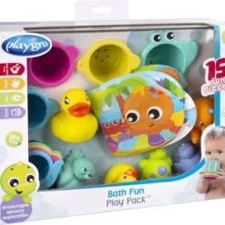 Playgro Badgeschenkset - Badspeelset 15-delig - Badspeelgoed - Kraamkadoset -Aanbiedingen badspeelgoed Winkel 550x492