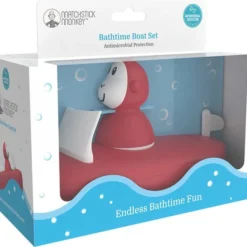 MatchStick Monkey - Badtijd Badspeeltje – Bootset Rood