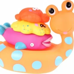 Eddy Toys Baddier: Slak Met Vriendjes 17 Cm Oranje