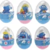 Plastoy 6 Smurfen Badspeeltjes In Plastic Ei Verpakt - Badspeelgoed - Rubber